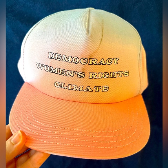 Designers for Democracy Gabriela Hearst Pink & Blue Baseball Cap - Picture 1 of 4